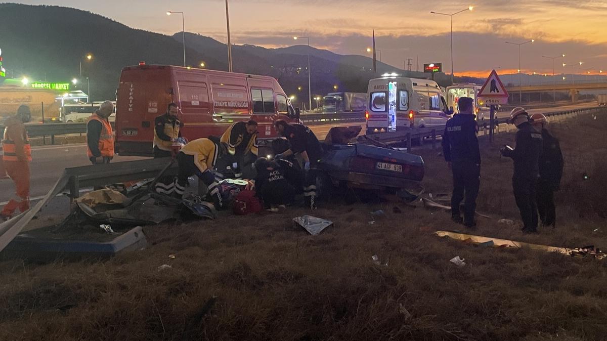 Anadolu Otoyolu'nda feci kaza: l ve yarallar var