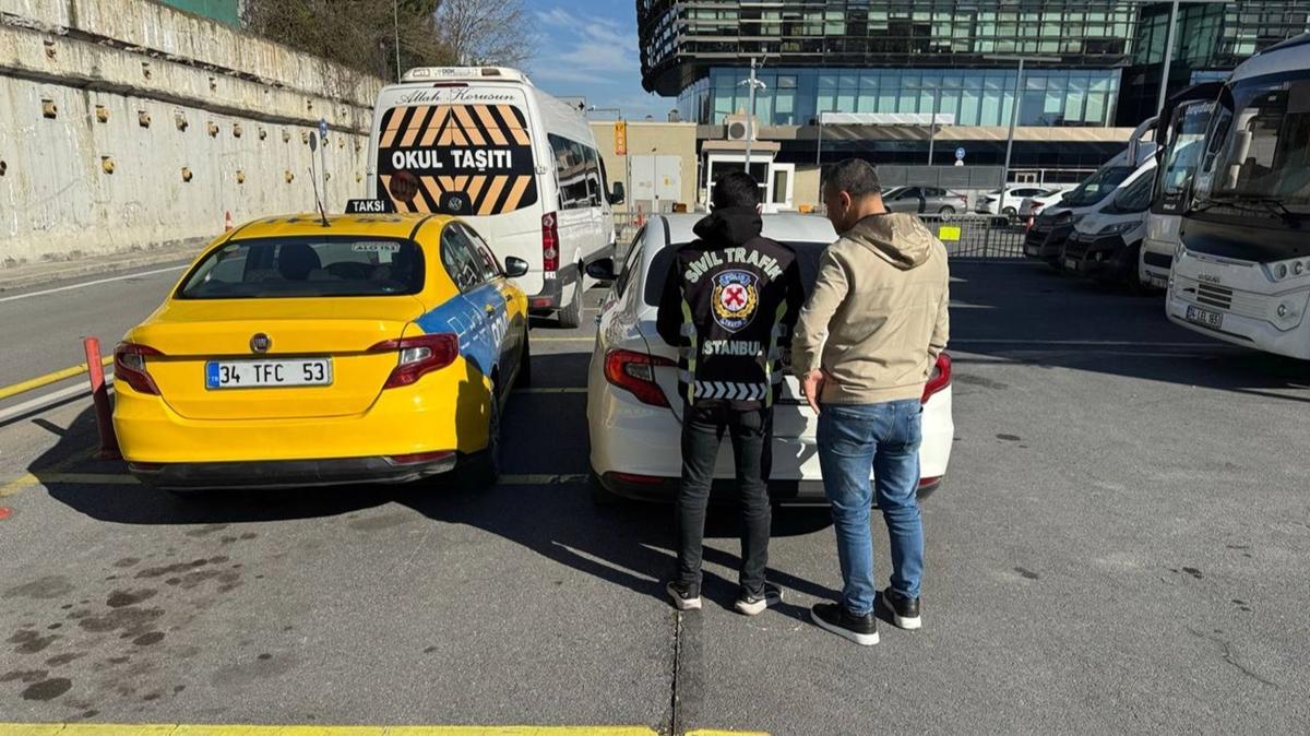 Yolcudan fazla para istedi, cezadan kaamad