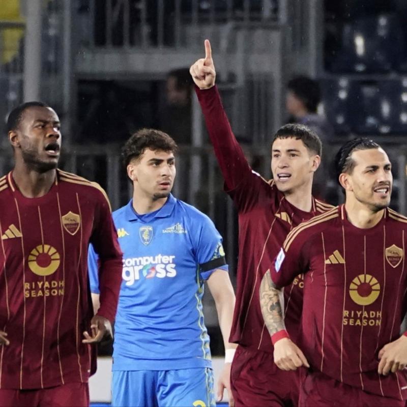 Roma, Empoli deplasmannda tek golle kazand