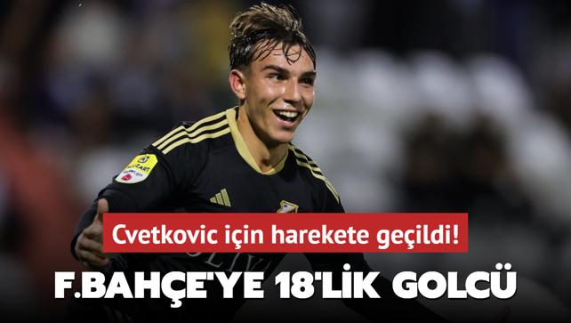 Fenerbahe'ye 18'lik golc! Cvetkovic iin harekete geildi