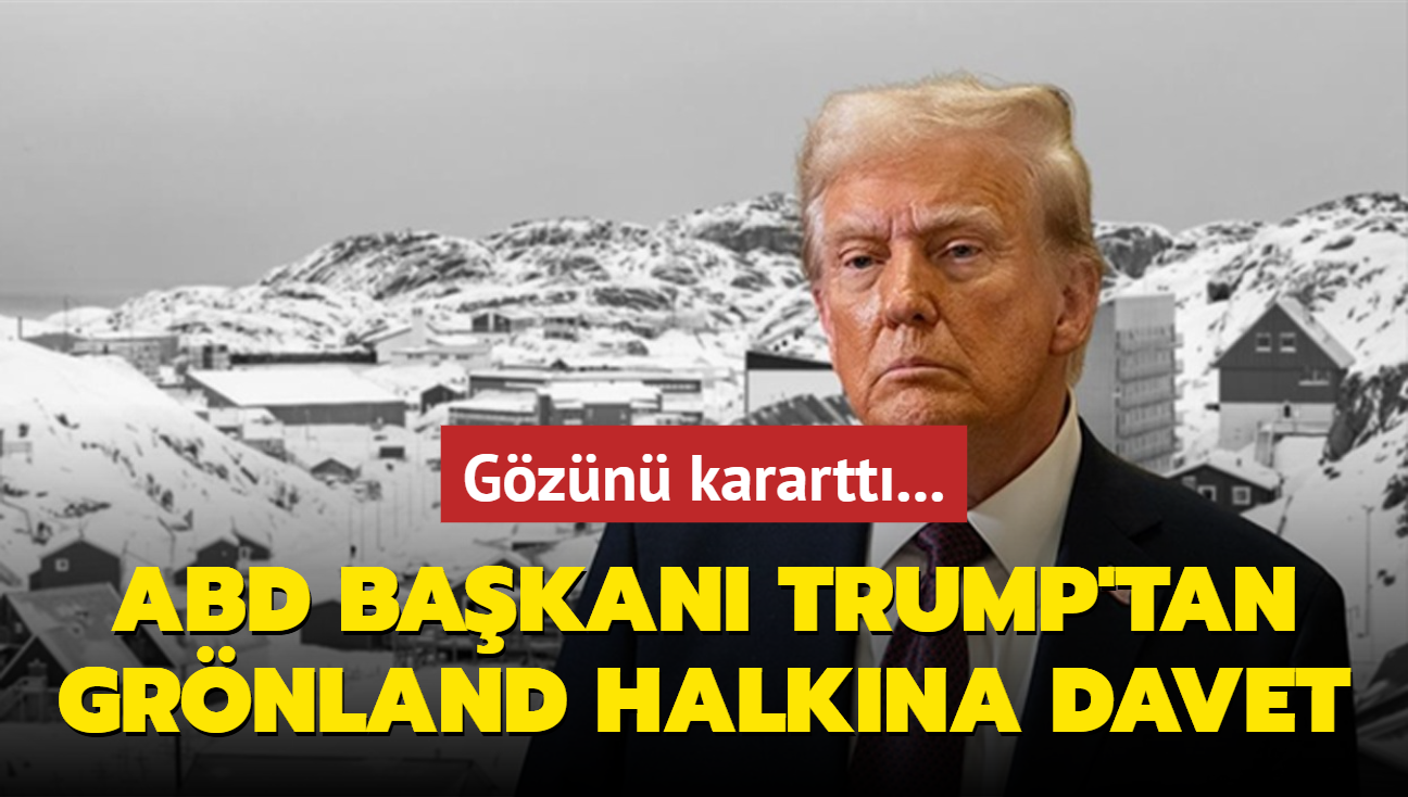 Gzn karartt... ABD Bakan Trump'tan Grnland halkna davet