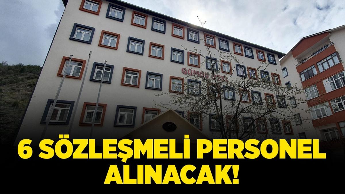 Gmhane l zel daresi 6 Szlemeli Personel alacak!