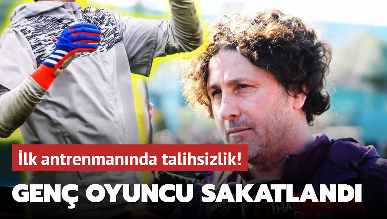 Fatih Tekke'nin Trabzonspor ile ilk antrenmannda talihsizlik: Sakatland