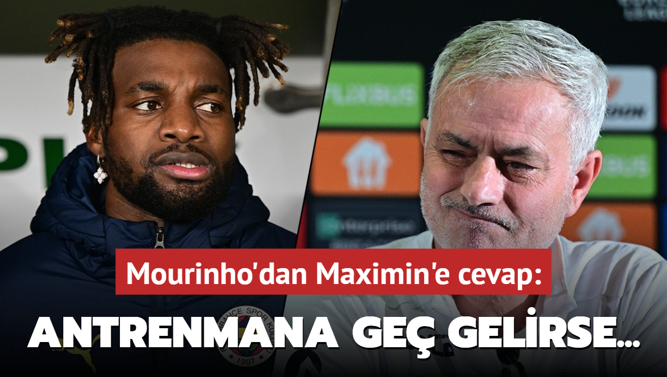 Jose Mourinho'dan Allan Saint-Maximin'e cevap! "Antrenmana ge gelirse..."