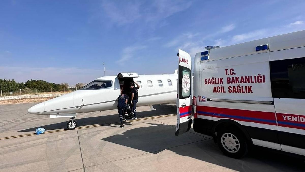 Yeni doan bebek iin ambulans uak sevk edildi