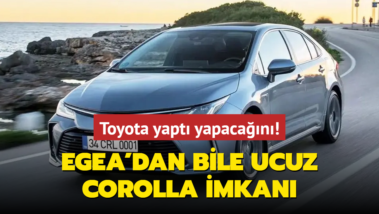 Toyota yapt yapacan: 230.000 TL indirdi! Egea'dan bile ucuz Corolla Sedan imkan