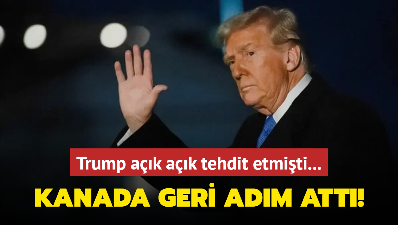 Trump ak ak tehdit etmiti... Kanada geri adm att!