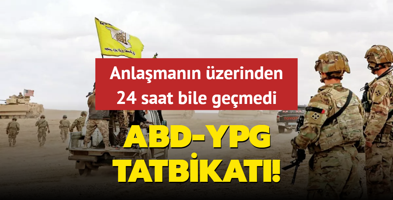 Anlamadan bir gn sonra ABD-YPG tatbikat