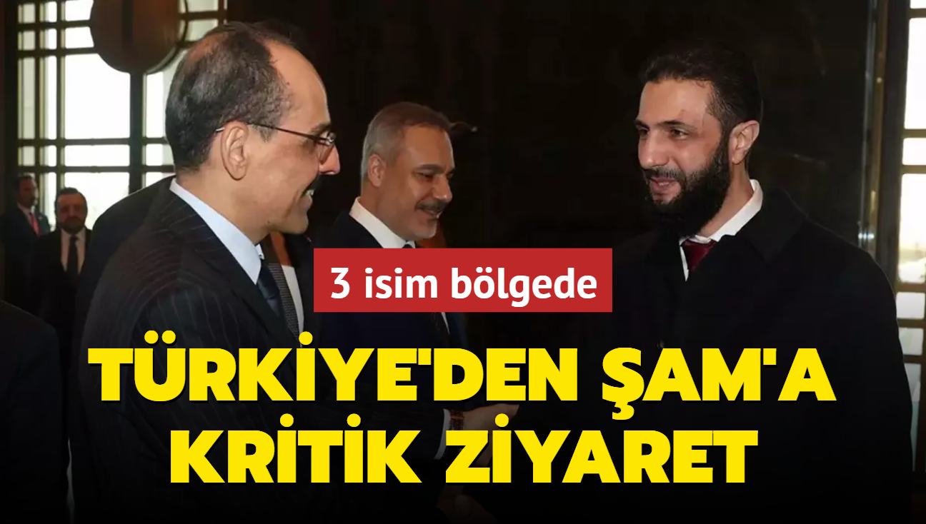 Trkiye'den am'a kritik ziyaret: 3 isim blgede