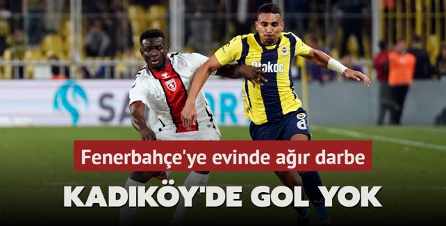 MA SONUCU: Fenerbahe 0-0 Samsunspor