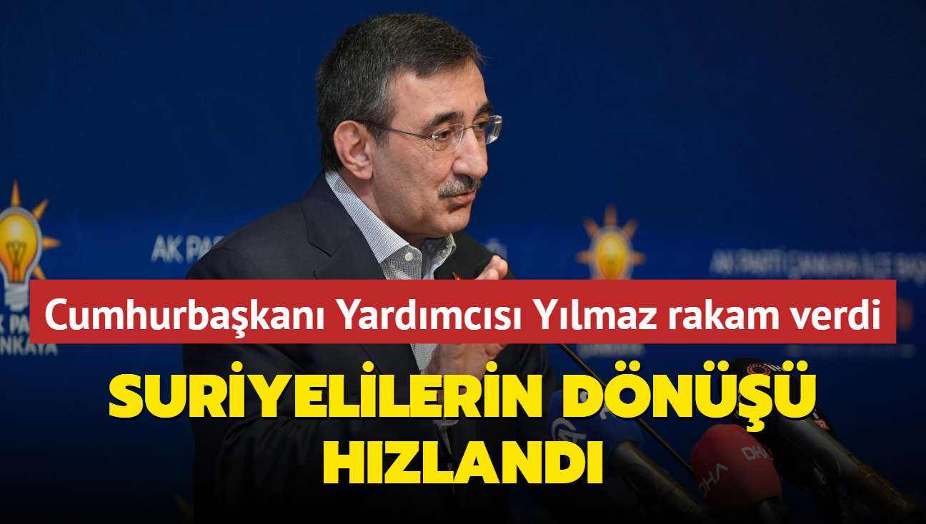 Cumhurbakan Yardmcs Ylmaz rakam verdi... Suriyelilerin dn hzland