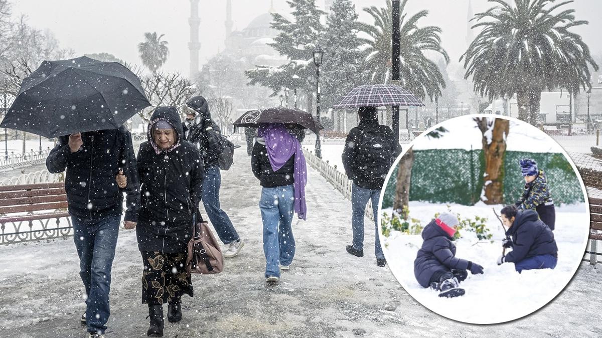 Sal gnne kadar bahar sonras k! stanbul'a kar alarm