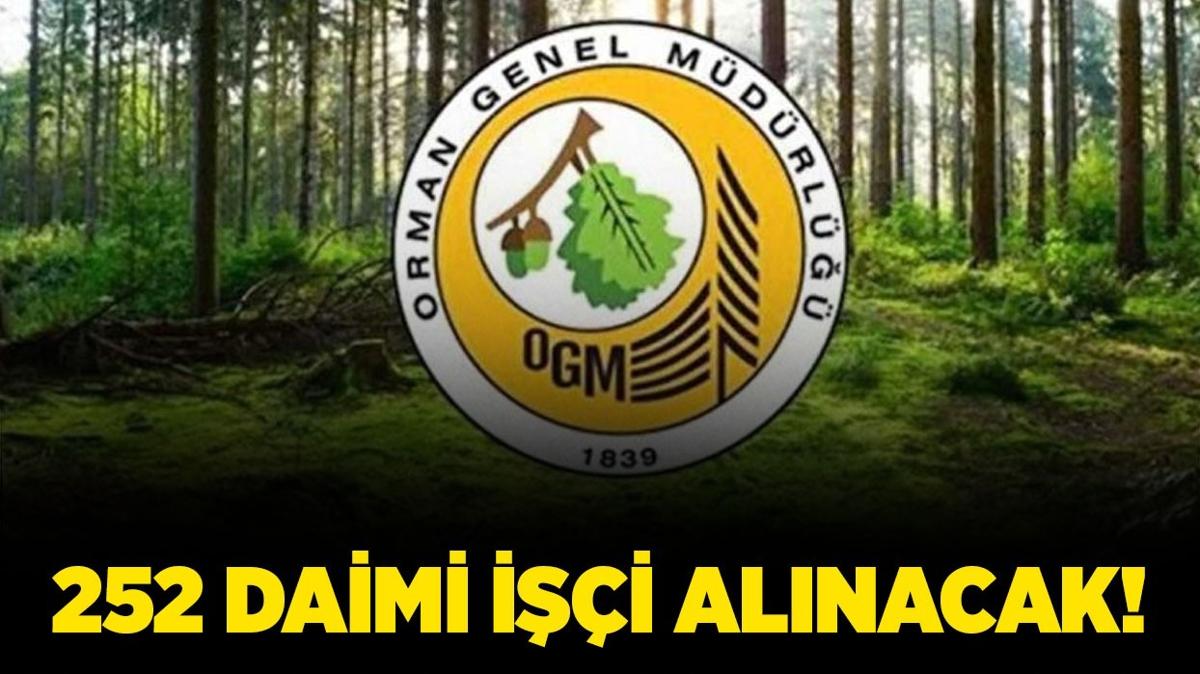 Orman Genel Mdrl 252 Daimi i alm yapacak!