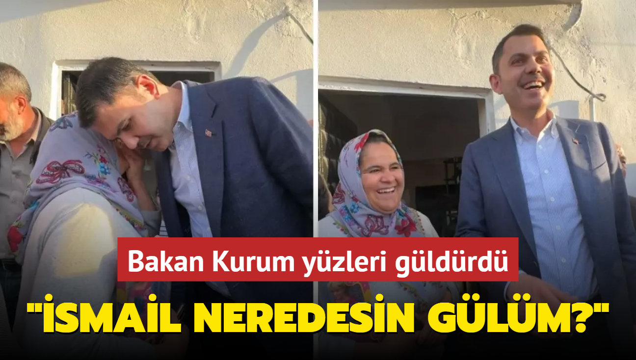 Bakan Kurum ile vatandan diyalou yzleri gldrd: smail neredesin glm"