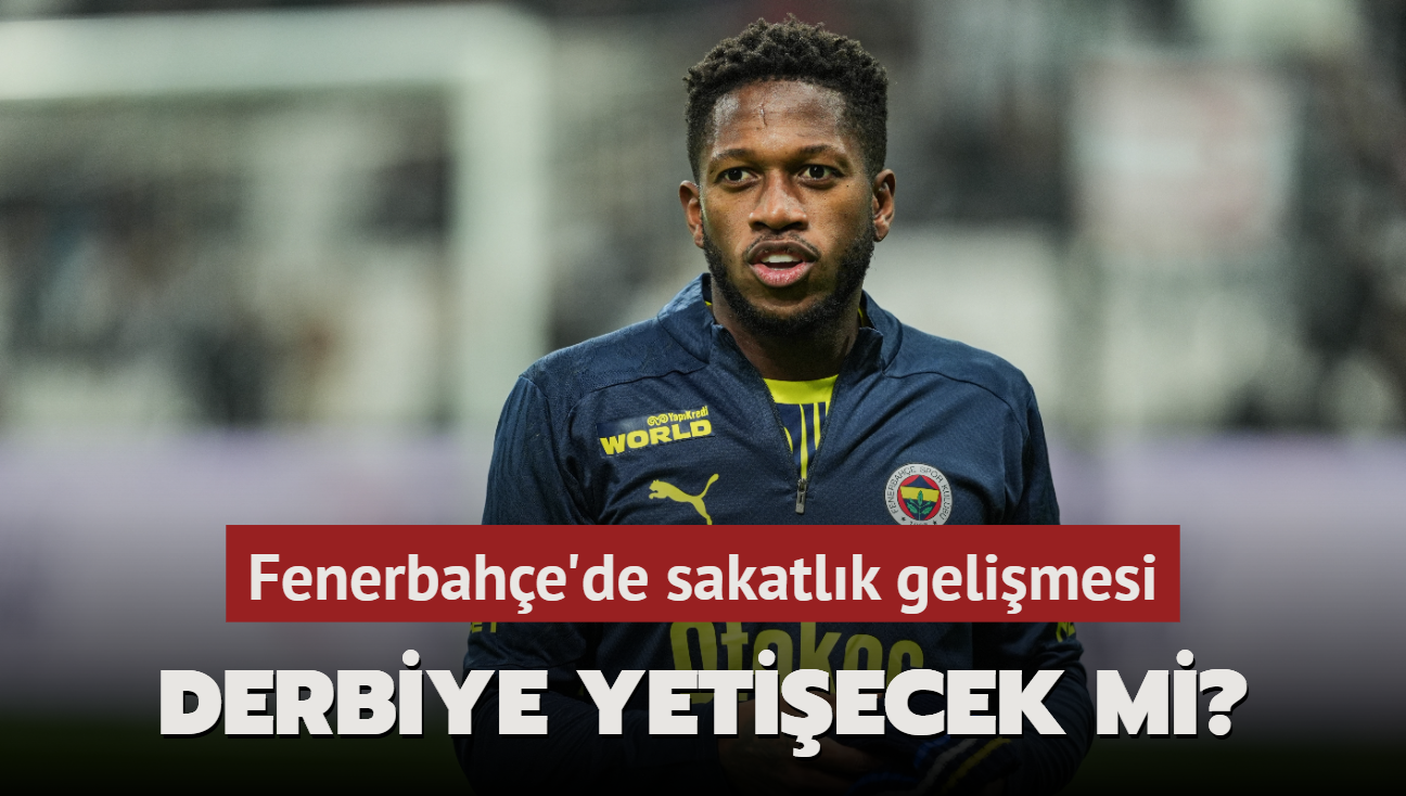 Derbiye yetiecek mi" Fenerbahe'de sakatlk gelimesi