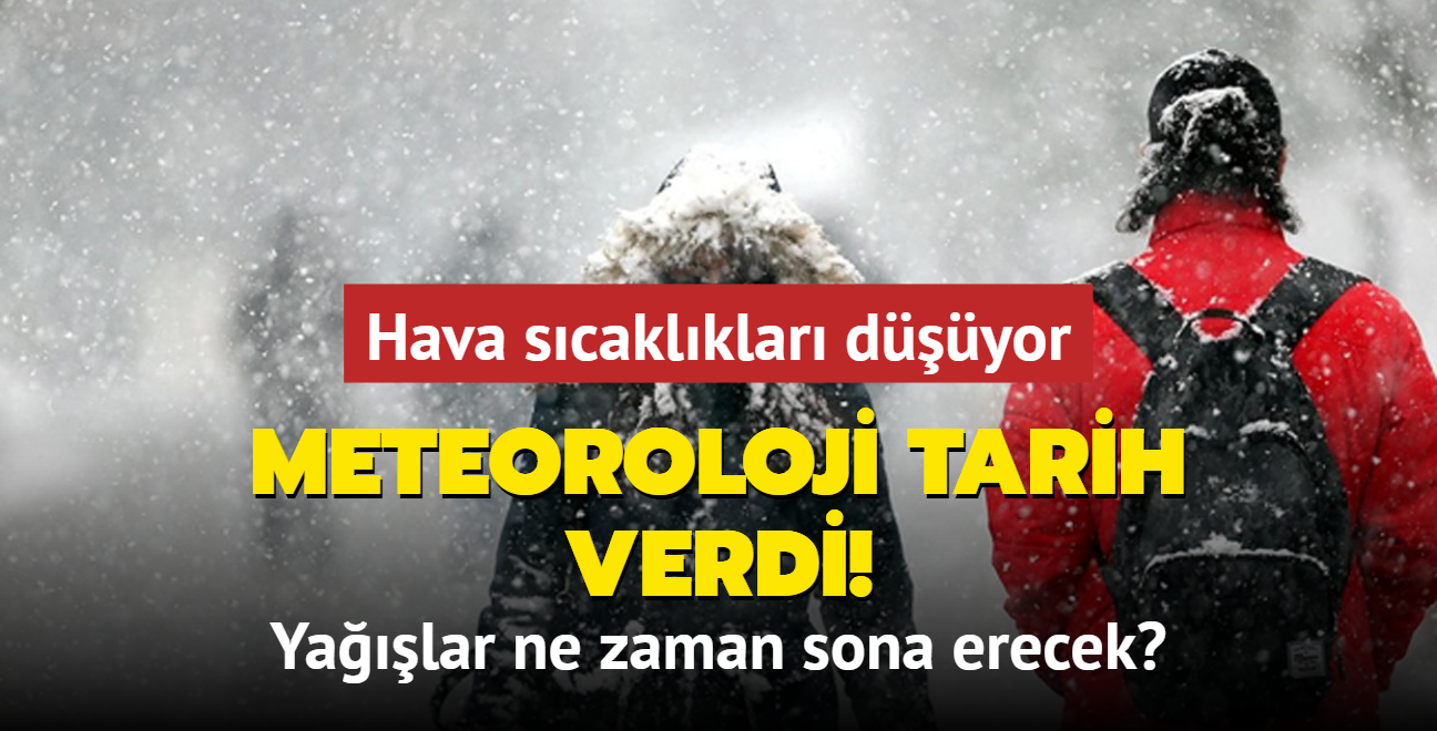 Hava scaklklar dyor... Meteoroloji tarih verdi! Yalar ne zaman sona erecek?