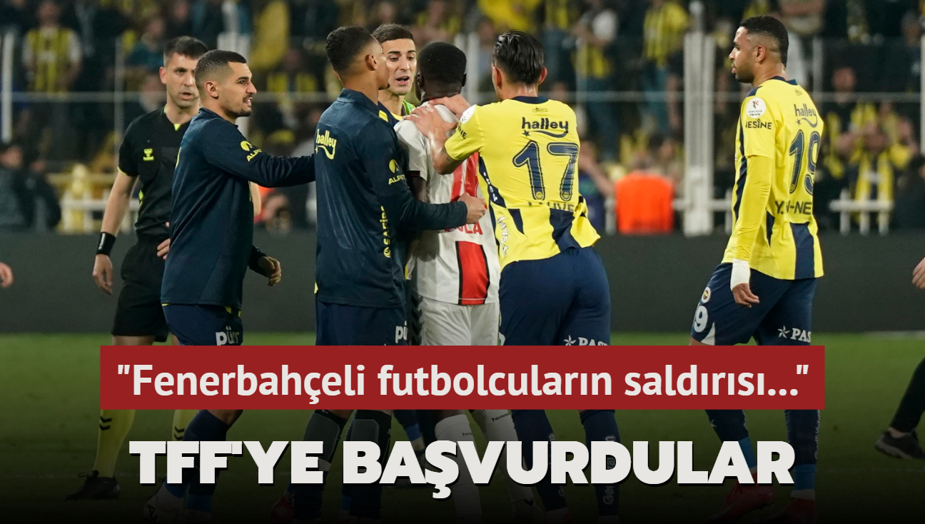 Samsunspor'dan TFF'ye bavuru! "Fenerbaheli futbolcularn saldrs..."