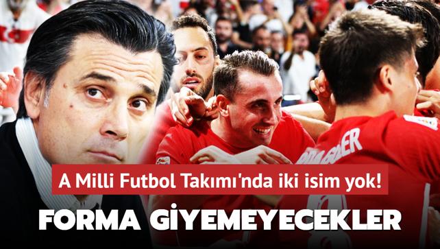 A Milli Futbol Takm'nda iki isim yok! Macaristan manda forma giyemeyecekler