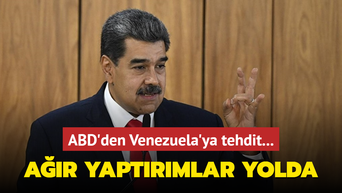 ABD'den Venezuela'ya tehdit... Ar yaptrmlar yolda