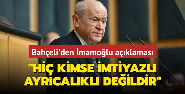 Baheli: Hi kimse imtiyazl, ayrcalkl deildir