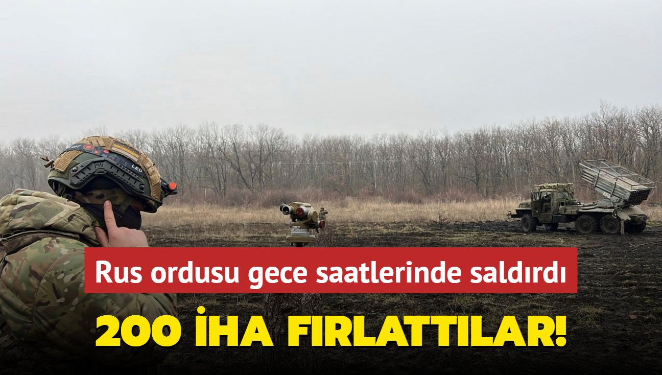 Rus ordusu gece saatlerinde saldrd... 200 HA frlattlar!