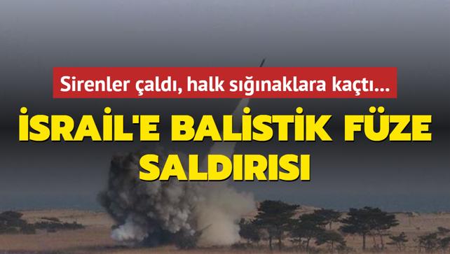 Sirenler ald, halk snaklara kat... srail'e balistik fze saldrs