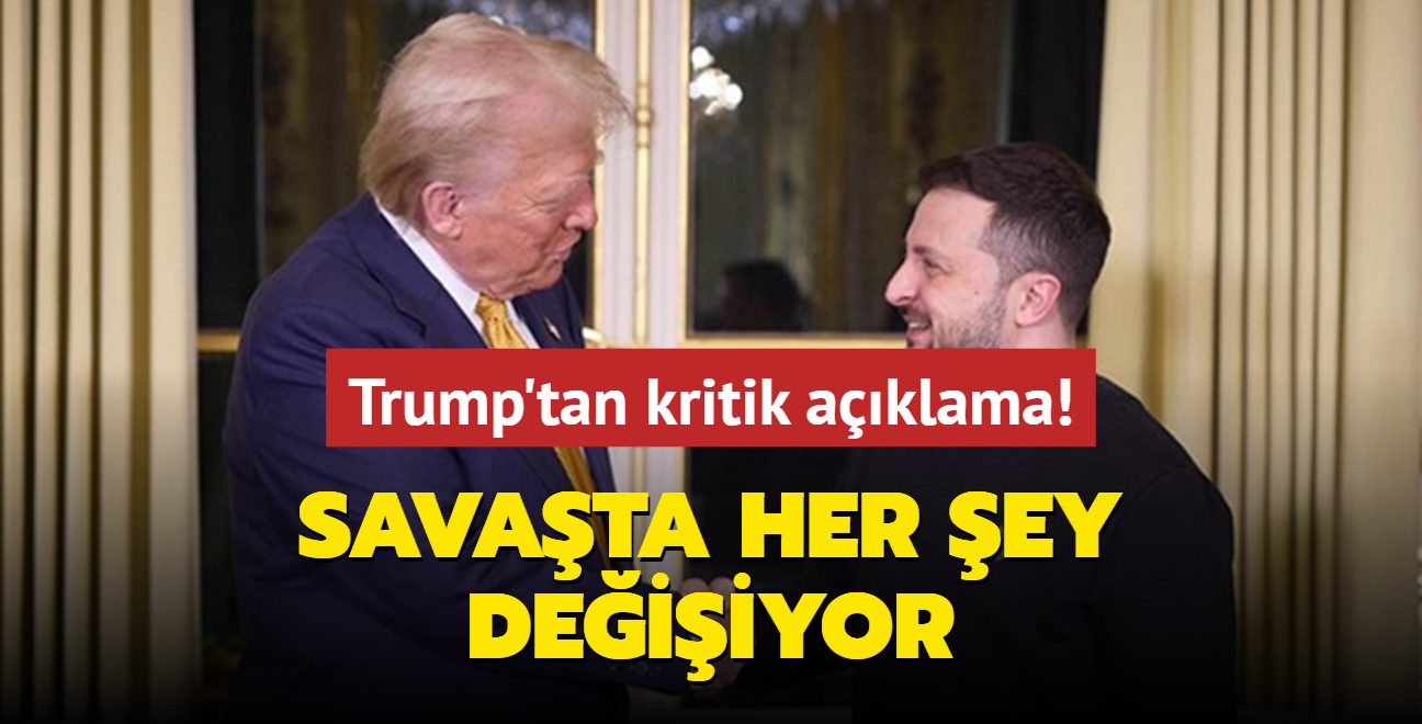 Trump'tan kritik aklama! Rusya-Ukrayna savanda her ey deiiyor