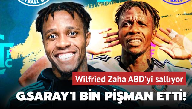 Galatasaray'ı bin pişman etti! Wilfried Zaha ABD'yi sallıyor...