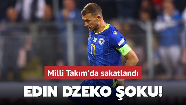 Edin Dzeko oku! Milli Takm'da sakatland