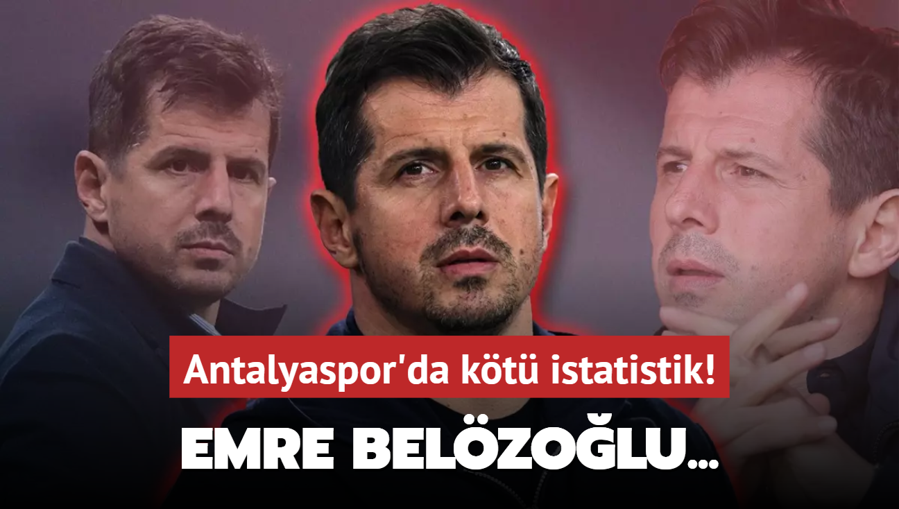 Emre Belzolu'dan Antalyaspor'da kt istatistik!