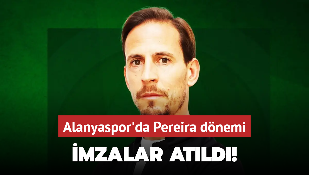 Karlkl imzalar atld! Alanyaspor'da Joao Pereira dnemi balad