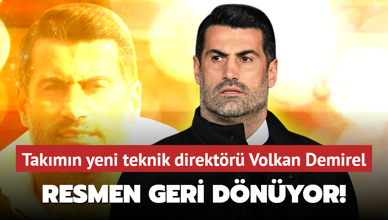 Resmen geri dnyor! Takmn yeni teknik direktr Volkan Demirel