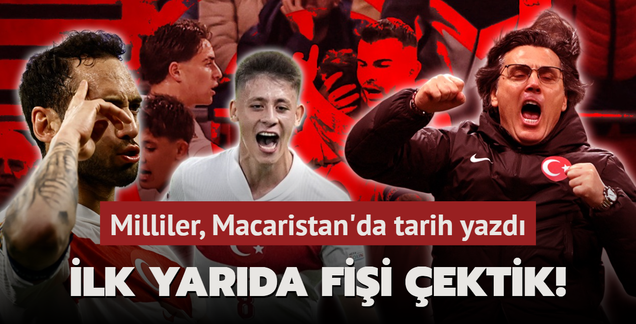 lk yarda fii ektik! Milliler, Macaristan'da tarih yazd