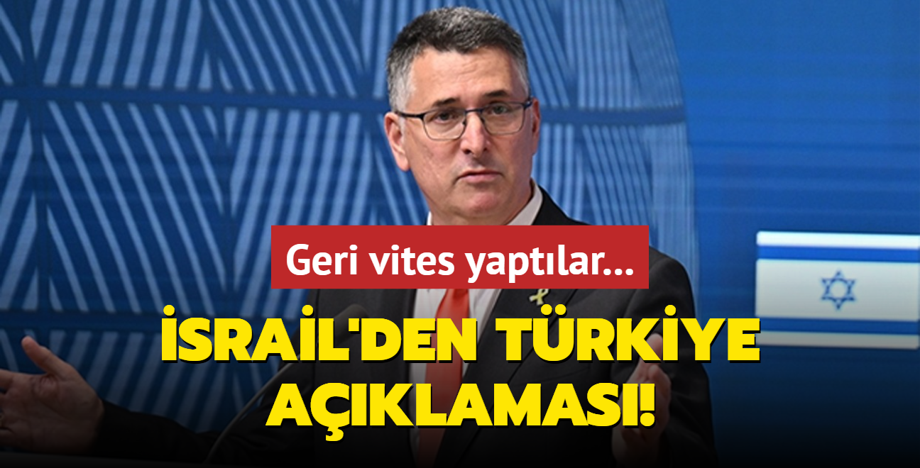 galci srail'den geri vites: Trkiye ile kar karya gelmek istemiyoruz