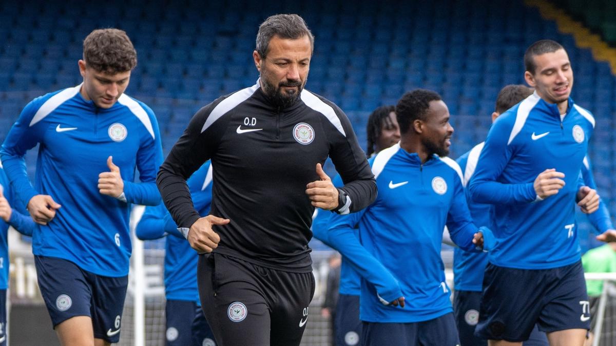 aykur Rizespor'da Sivasspor ma mesaisi tam gaz sryor