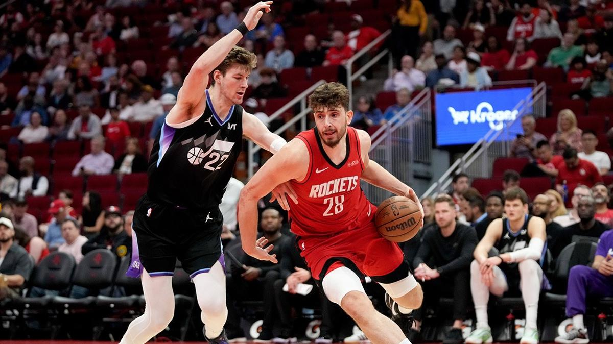 Oklahoma City Thunder alperen �eng�n NBA Houston Rockets foto�raflar� resimleri