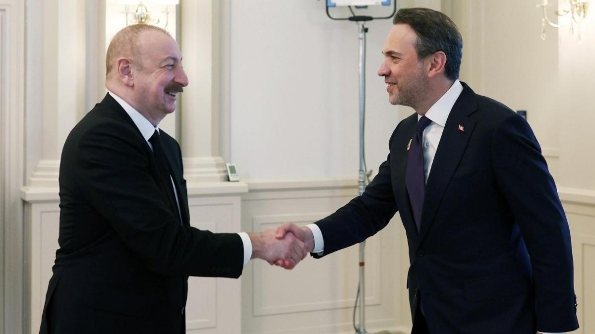 Bakan Bayraktar Aliyev ile grt