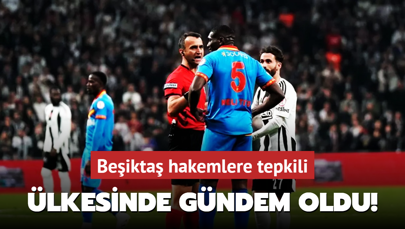 Beikta hakemlere tepkili