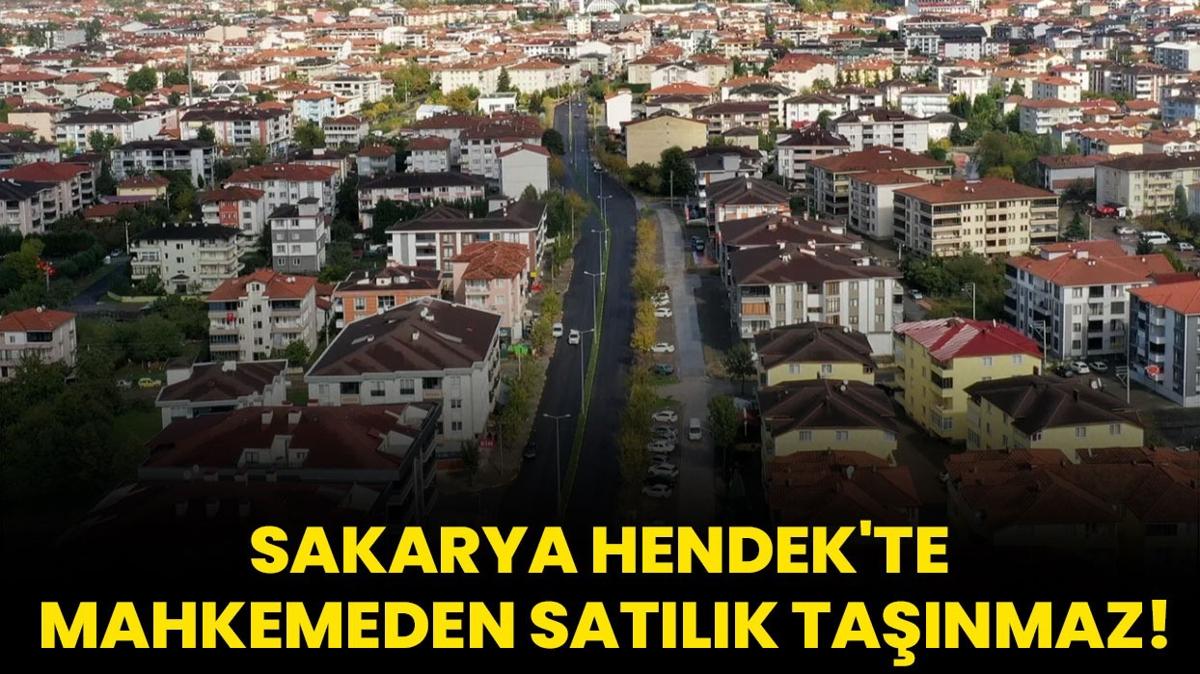 Sakarya Hendek'te mahkemeden satlk tanmaz!