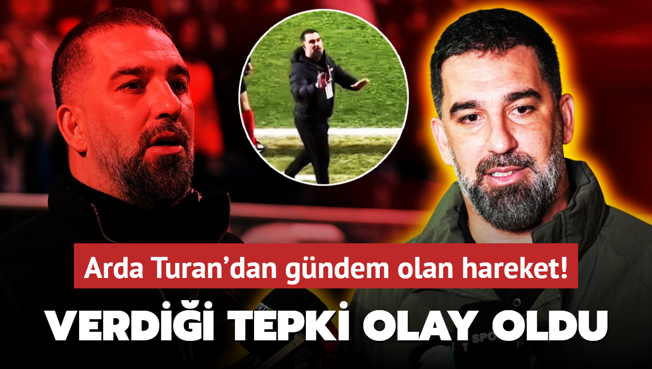Arda Turan'dan gndem olan hareket! mparator Arda tezahrat yaplnca verdii tepki olay oldu