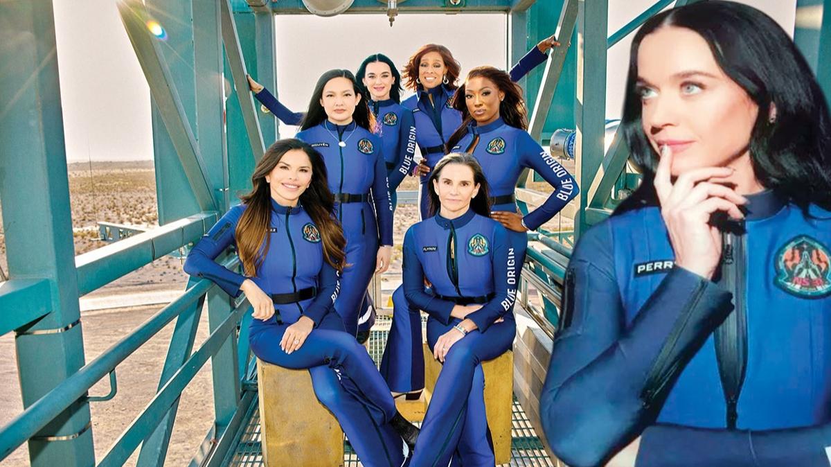 Uzayda bir Perry...10 dakikada gitti geldi