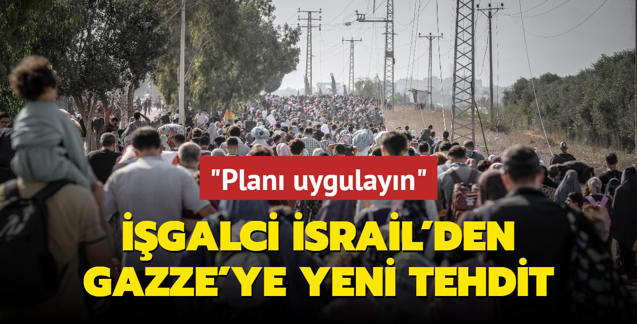 galci srail'den Gazze'ye yeni tehdit: "Srgn plann uygulamann tam zaman"