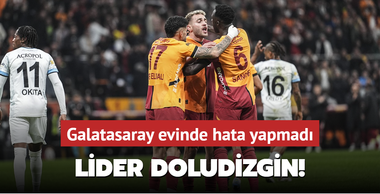 Lider doludizgin! Galatasaray evinde hata yapmad