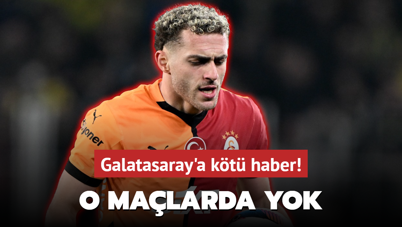 Galatasaray'a kt haber! Bar Alper Ylmaz o malarda yok
