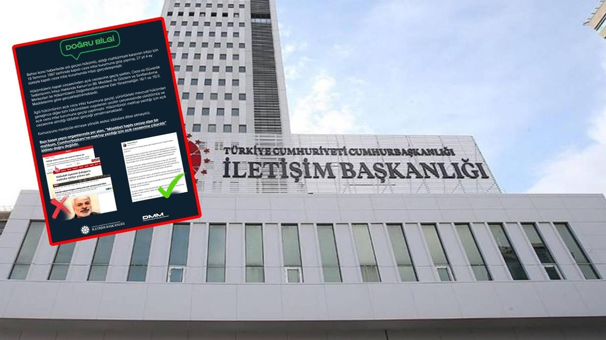Cumhurbakan'nn mektubuyla tahliye iddialarna yalanlama