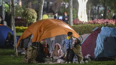 Vatandalar park ve bahelere akn etti... stanbullular geceyi darda geirdi