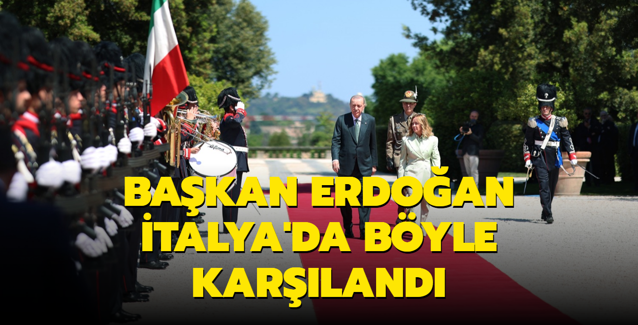 Bakan Erdoan talya'da resmi trenle karland