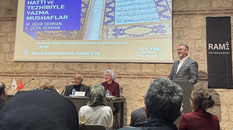 Rami Ktphanesi'nde Yazma Mushaflarn hat ve tezhibi konuuldu