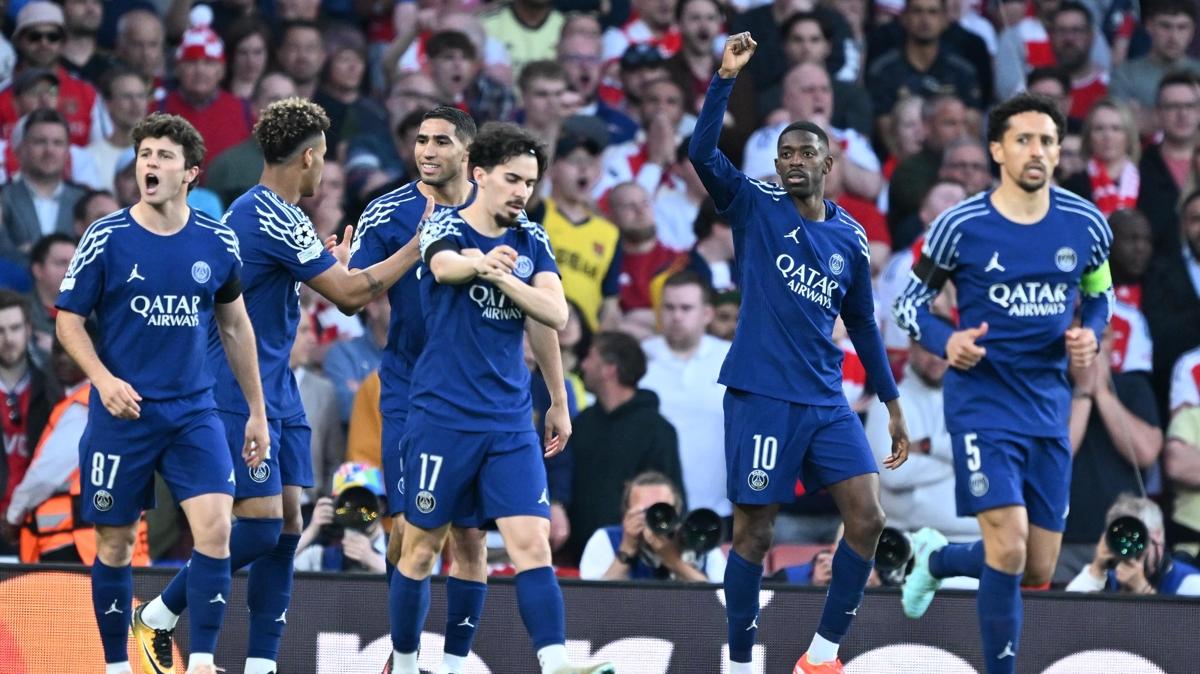 PSG tur kapsn aralad! Arsenal'i deplasmanda devirdi