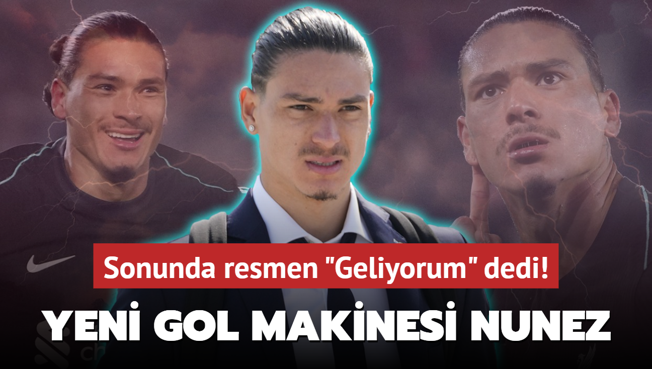 Ve takmn yeni gol makinesi Darwin Nunez! Sonunda resmen "Geliyorum" dedi
